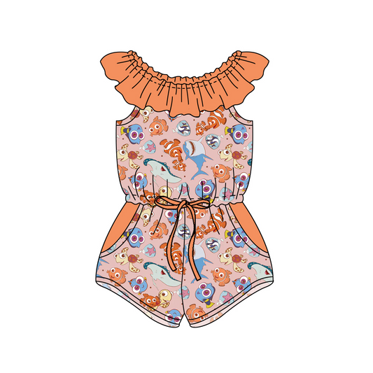 SR1539  fish girl  romper 202403 preorder