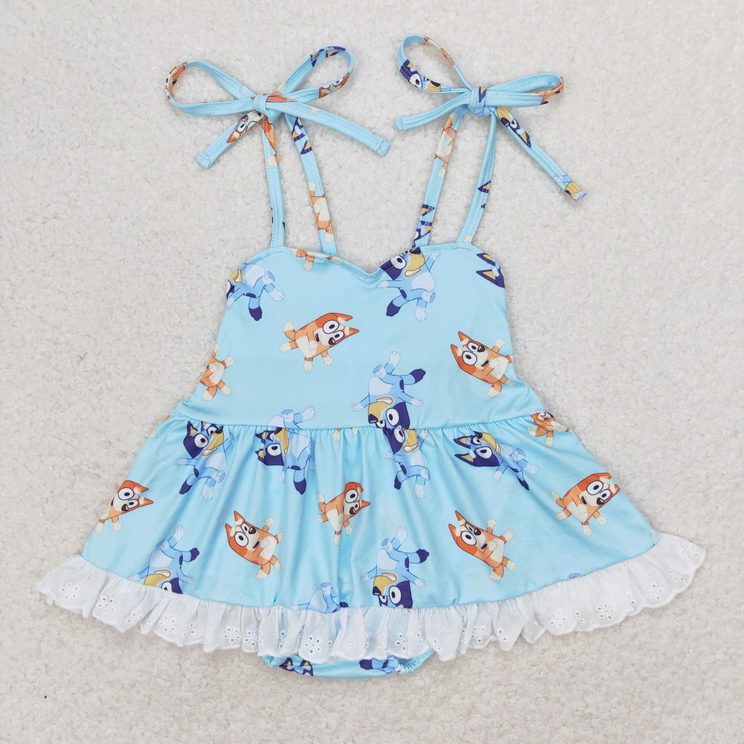 SR1550   bluey dog girl romper 202406 RTS