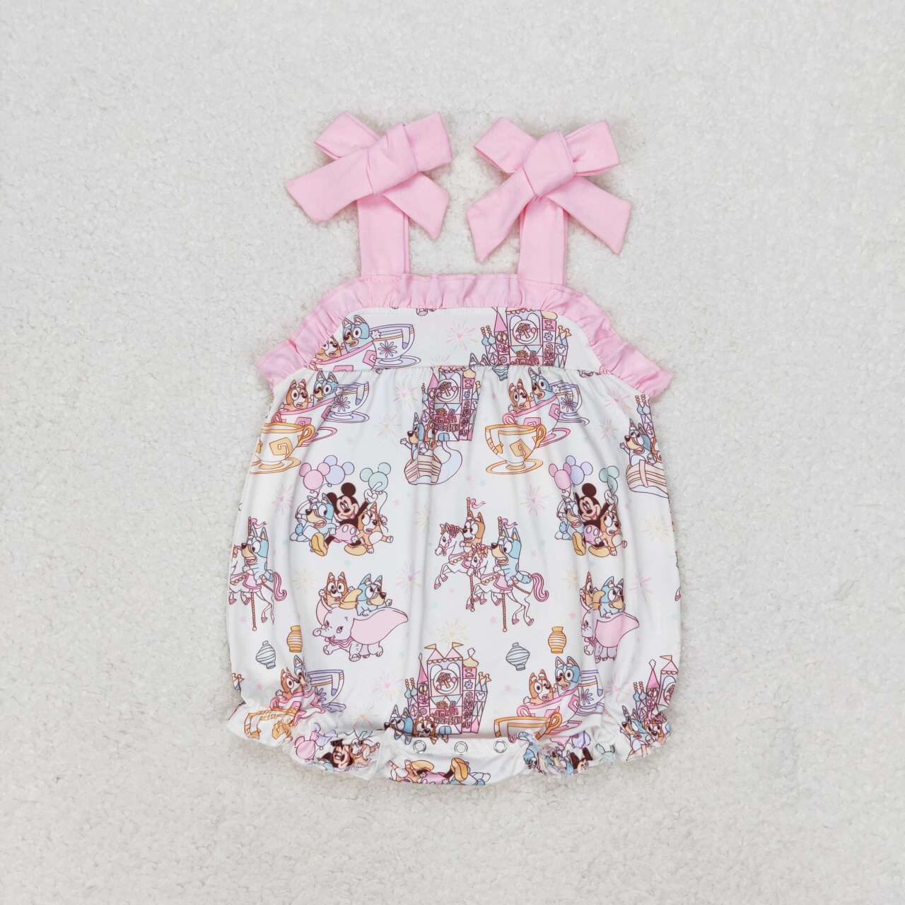 SR1568  bluey dog  mouse girl romper 202404 rts