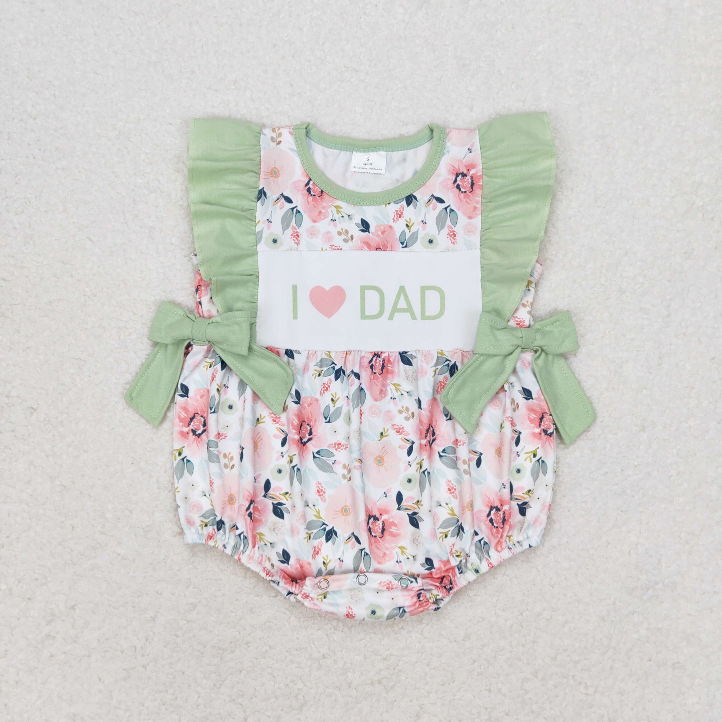 SR1569 love dad girl romper 202405 rts