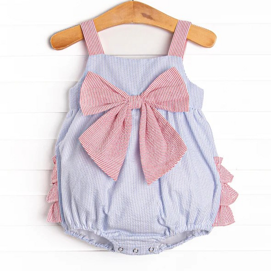 SR1619 bow girl romper 202403 preorder