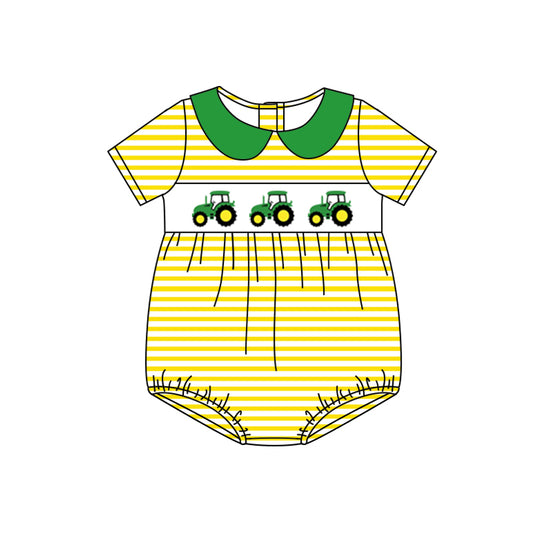SR1624 tractor girl romper 202403 preorder