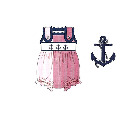 SR1631 anchor girl romper 202403 preorder