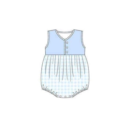 SR1669 blue girl romper 202404 preorder