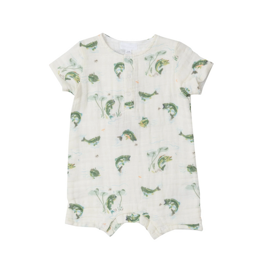SR1722 fish western boy romper 202404 preorder