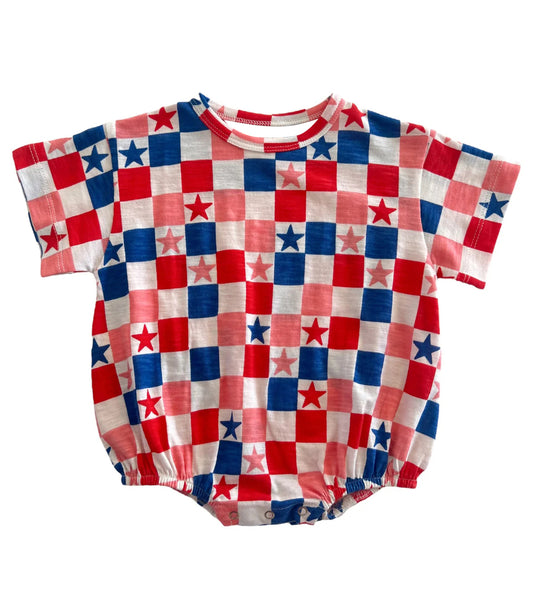 SR1734 western  july 4th boy romper 202404 preorder