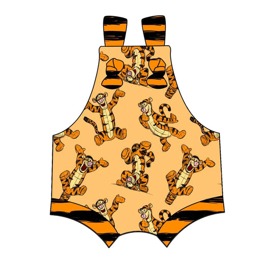 SR1738 western tiger boy  romper 202404 preorder