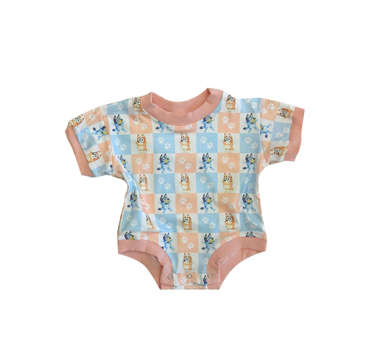 SR1745 western bluey dog boy romper 202404 preorder