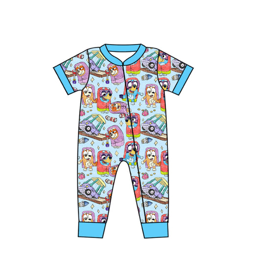 SR1752 western bluey dog boy romper 202404 preorder