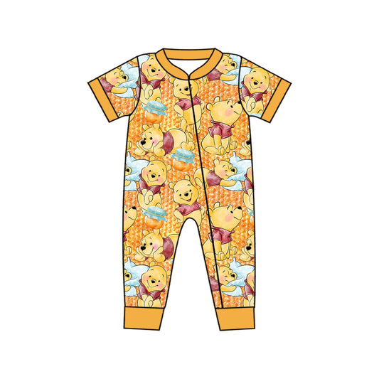 SR1754 western bear boy romper 202404 preorder