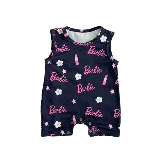 SR1759  western barbie  girl romper 202404 preorder