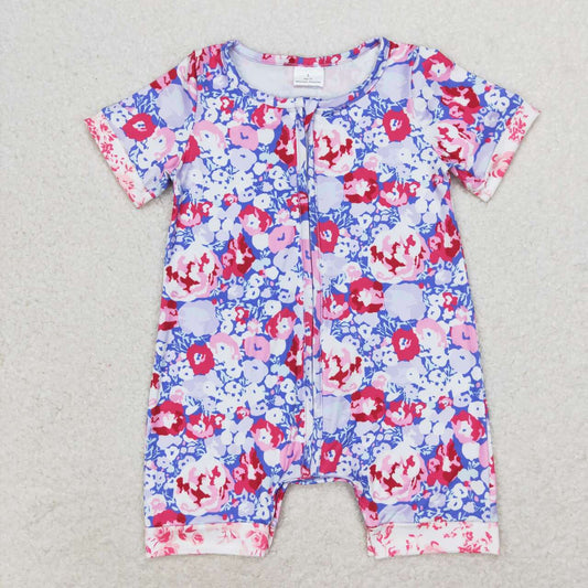 SR1767 western flower girl romper 202406 RTS