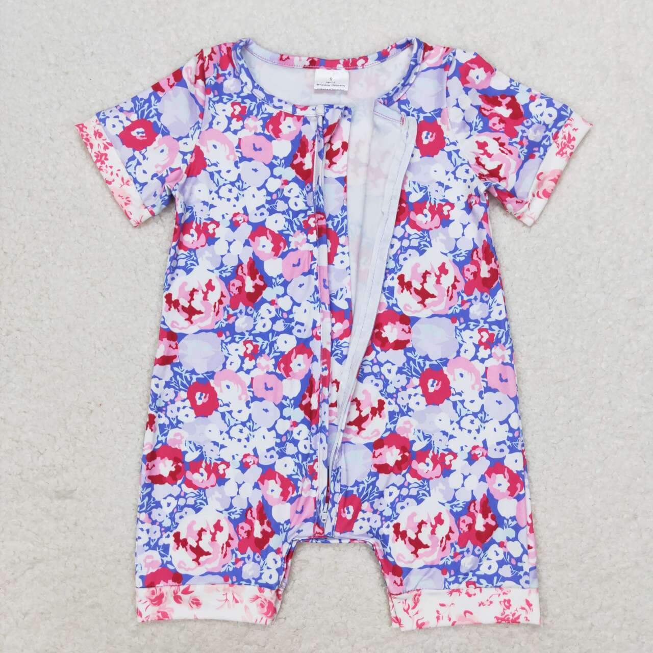 SR1767 western flower girl romper 202406 RTS