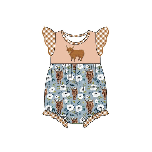 SR1773 cow western boy romper 202404 preorder