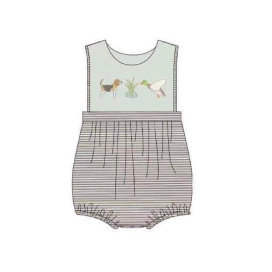 SR1791 duck dog western boy romper 202404 preorder