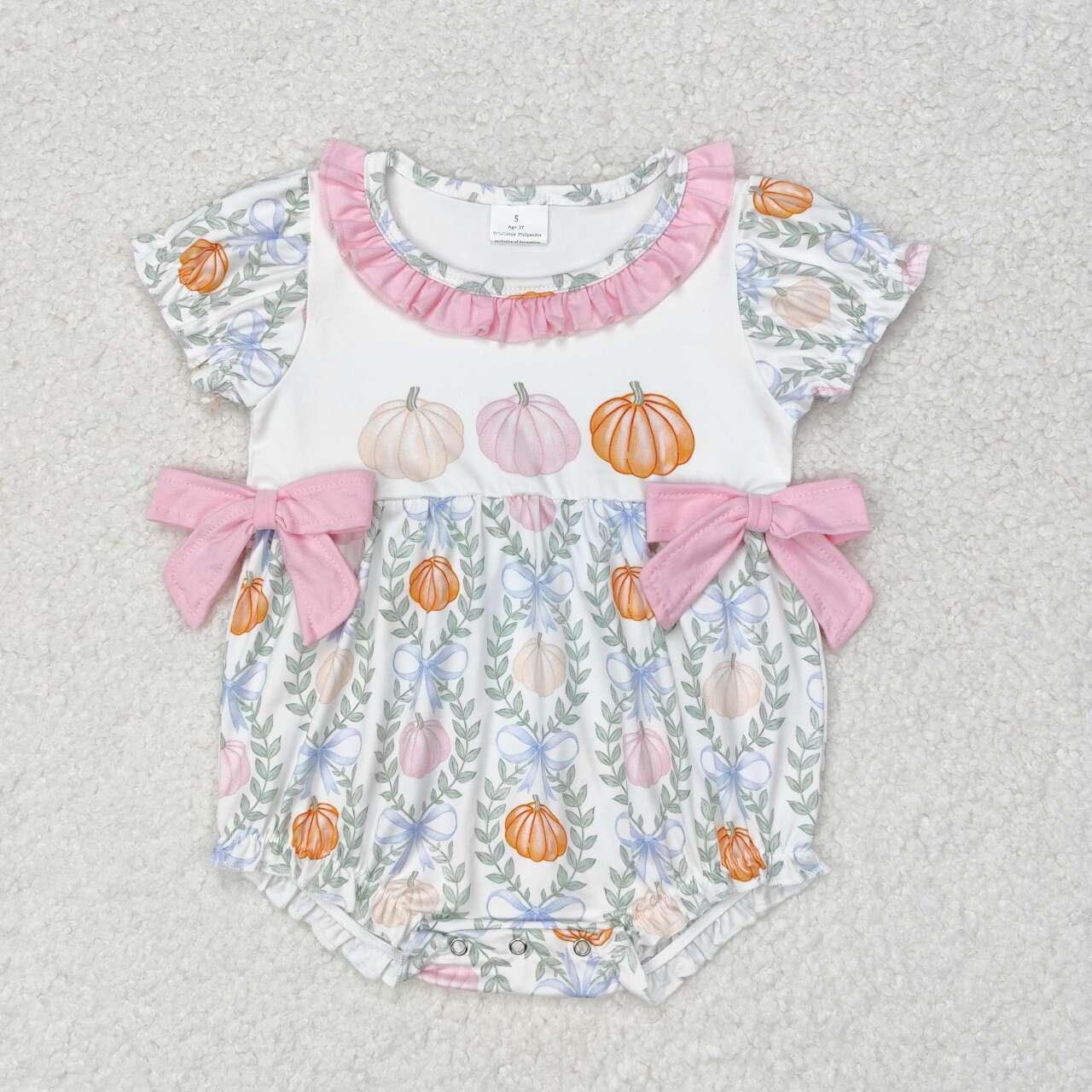 SR1865 Halloween pumpkin girl romper  202407 RTS