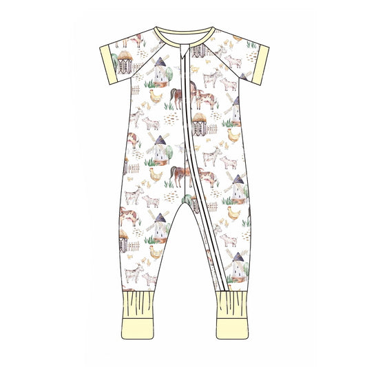 SR1876 western horse girl romper 202405 preorder