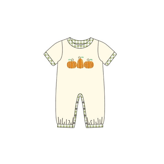 SR1889 pumpkin Halloween boy romper 202405 preorder