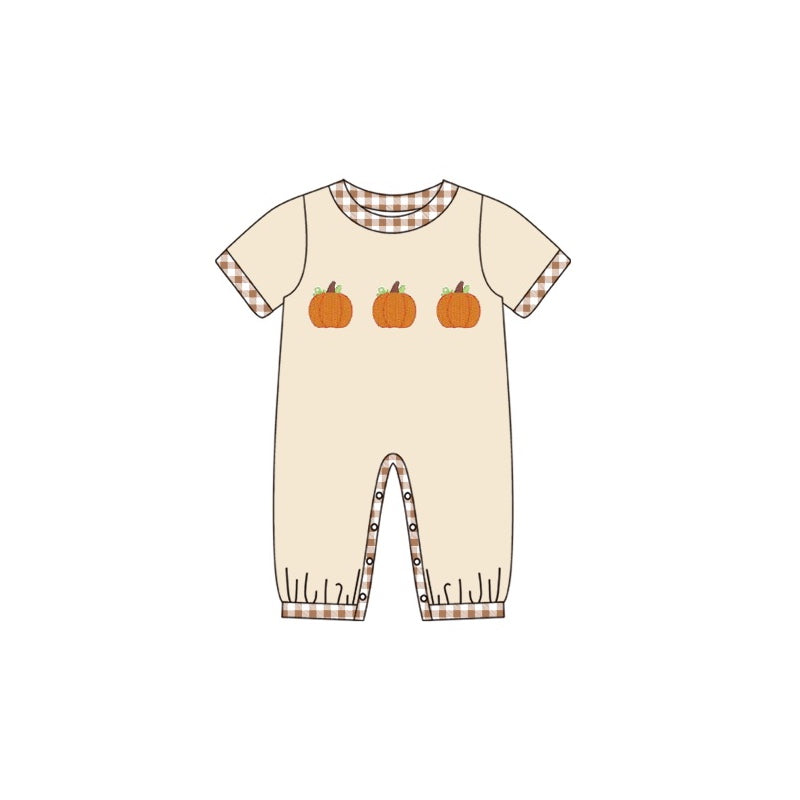 SR1891 pumpkin Halloween girl romper 202405 preorder