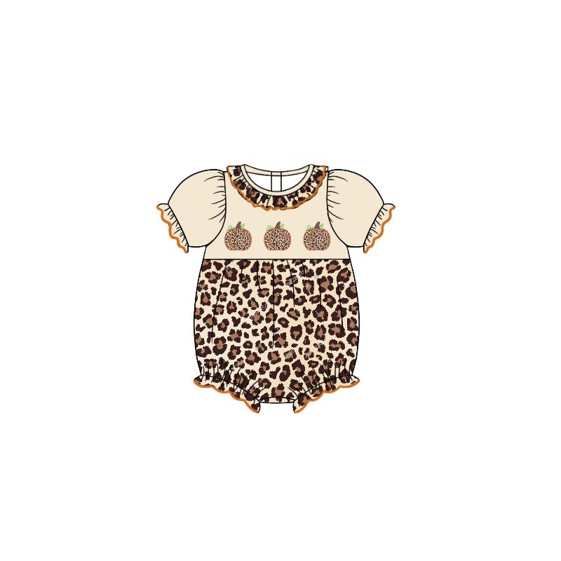 SR1893 pumpkin Halloween girl romper 202405 preorder