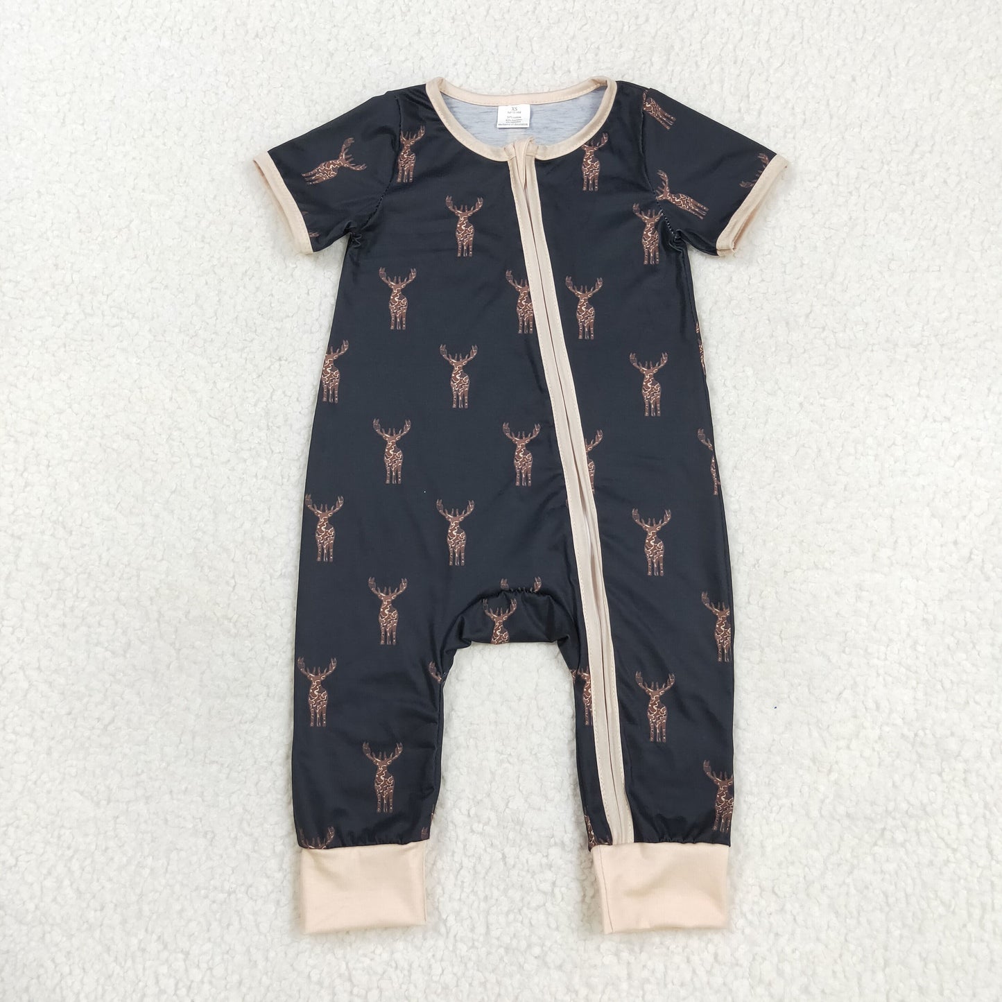 SR1896 Bamboo deer girl romper 202407 RTS