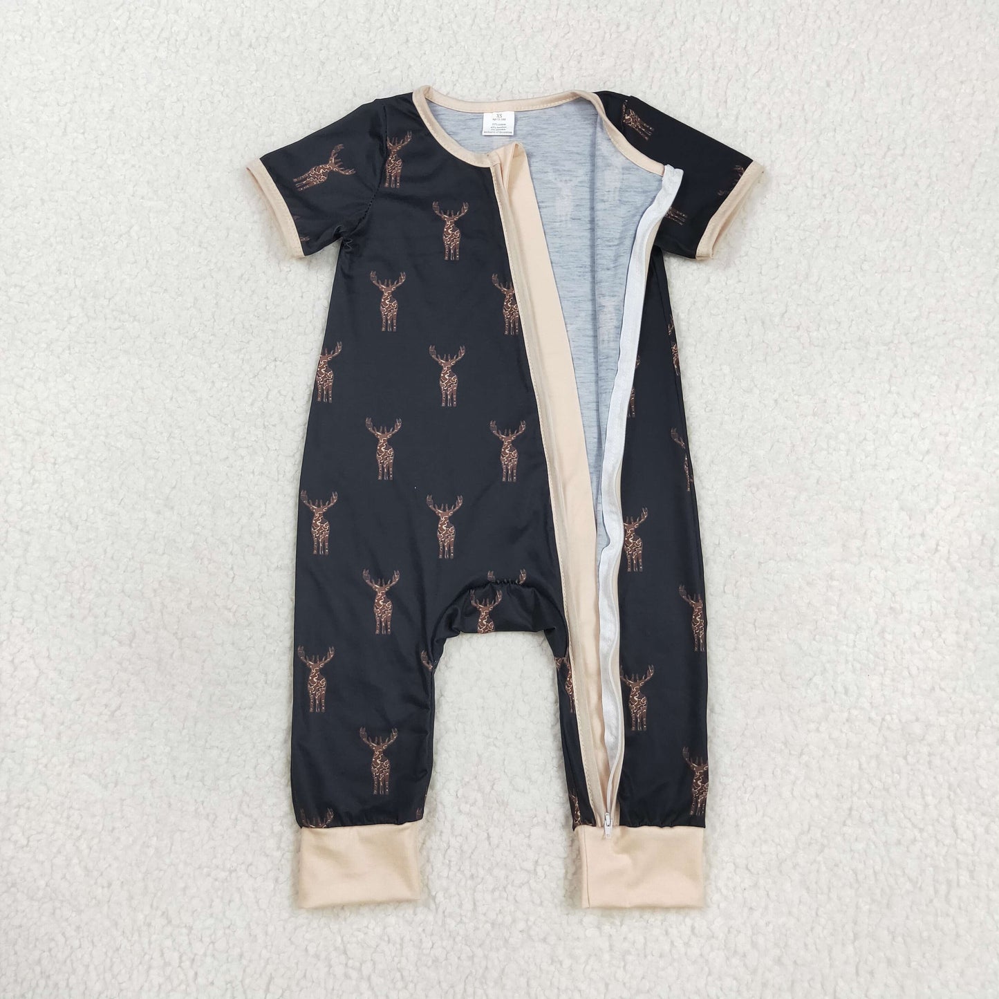 SR1896 Bamboo deer girl romper 202407 RTS