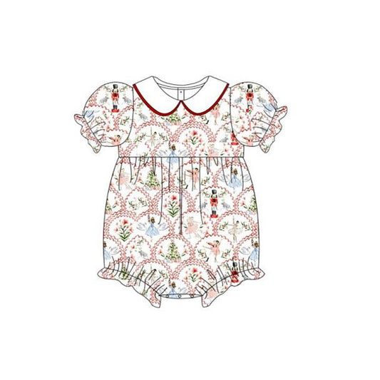 SR1909 Christmas tree nutcracker girl romper 202405 preorder