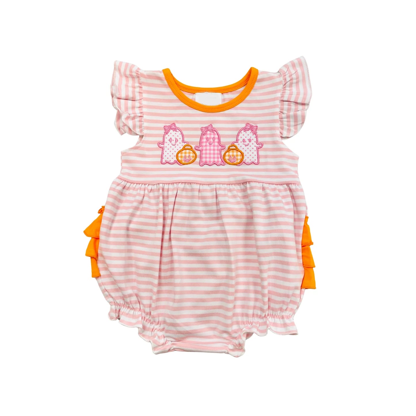 SR1928 Halloween boo girl  romper 202406 preorder sibling