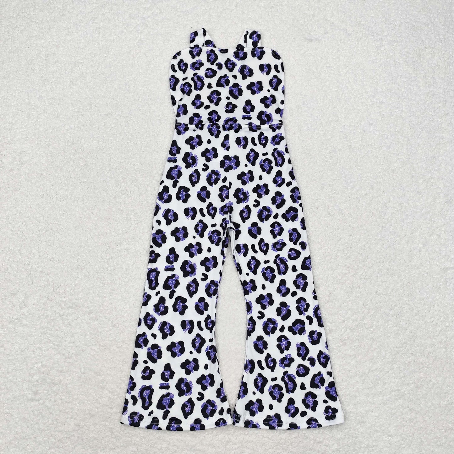 SR1932  Leopard girl jumpsuit overall 202408 RTS