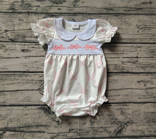 SR1967 bow sibling SR1967 girl  romper 202408 preorder