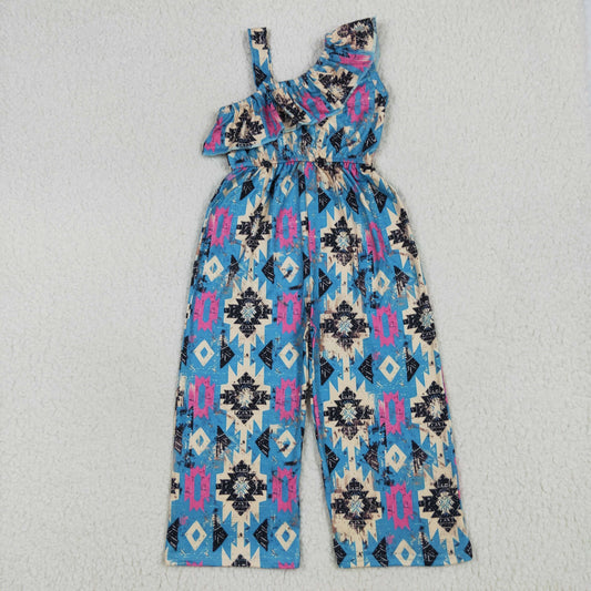 SR1977 RTS  western short sleeve girl jumpsuit overall 202506