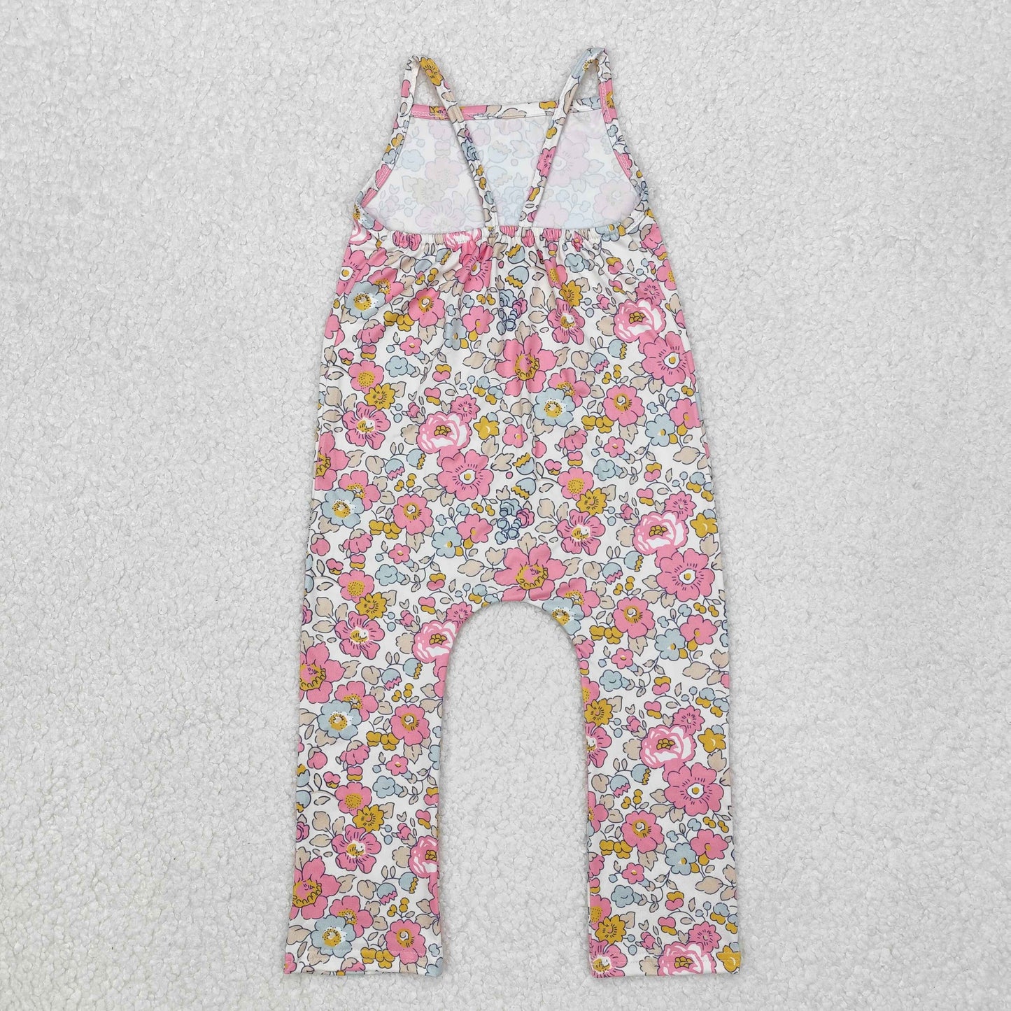 SR1982  girl flowers western romper 202412 sibling RTS