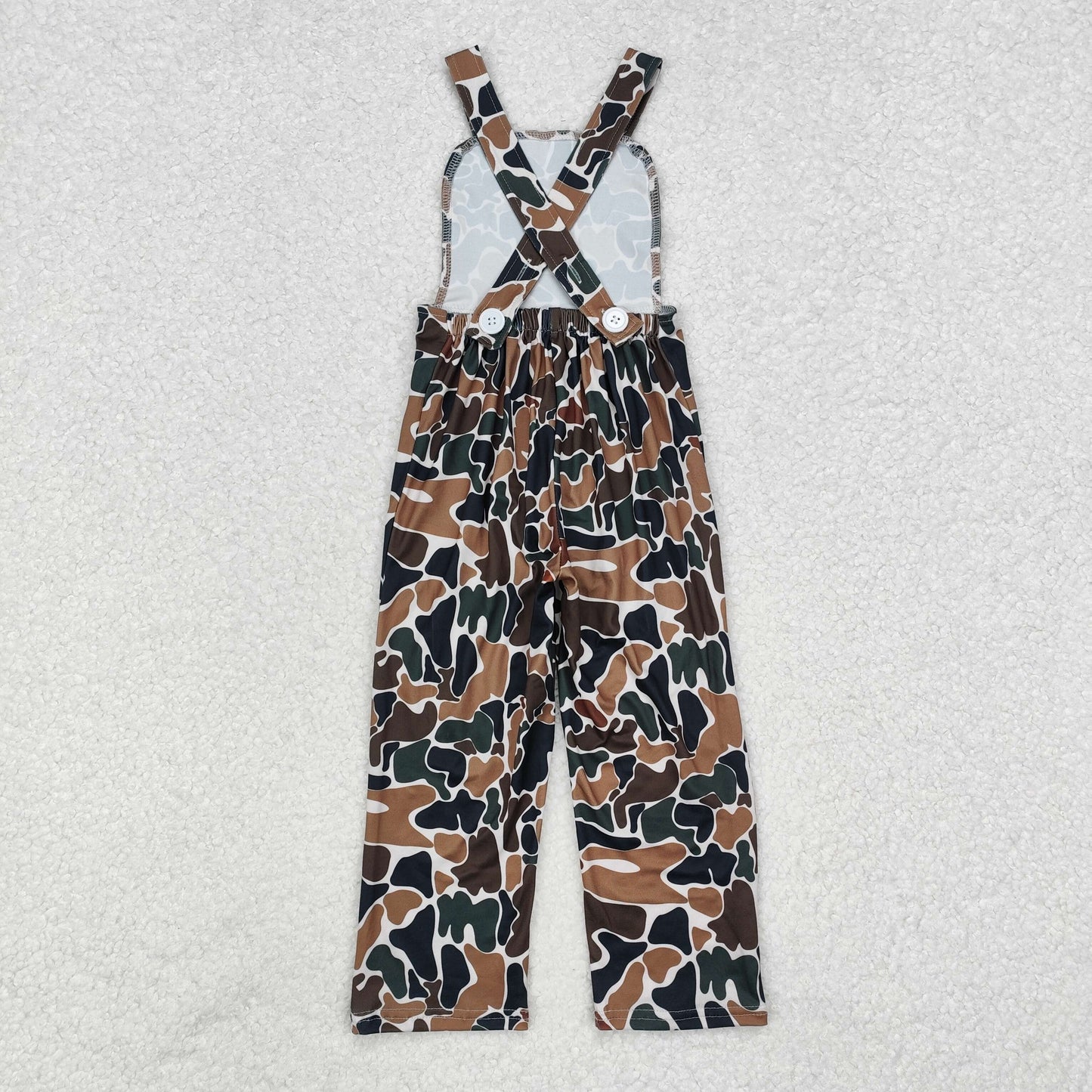 SR1988   camo short  sleeve girl jumpsuit overall  202411 RTS