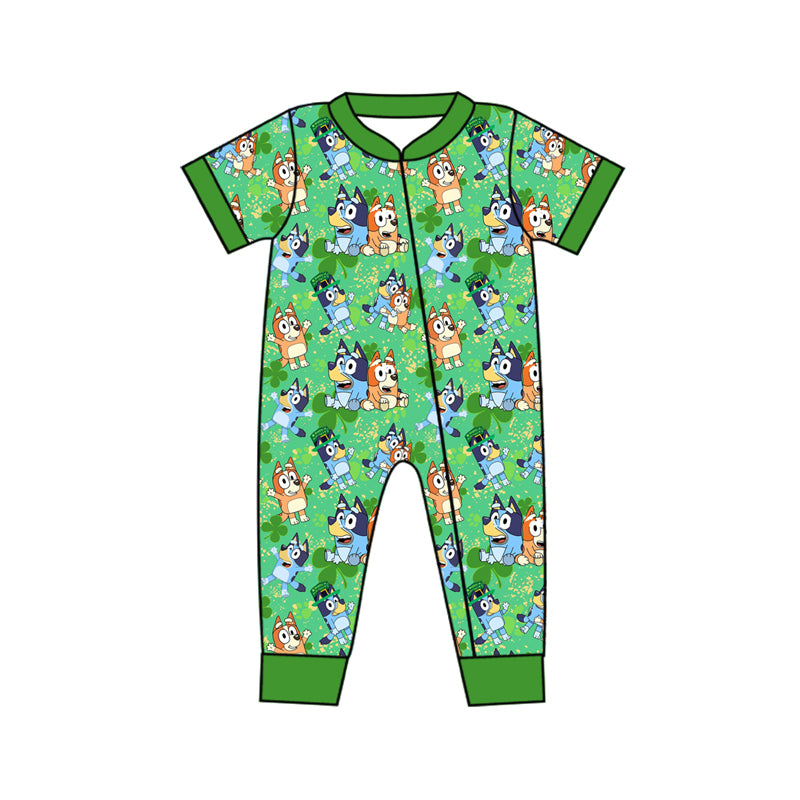 SR2069 western  bluey dog girl romper 202410 preorder sibling