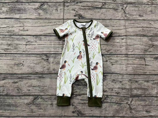 SR2086 western duck boy romper 202412  sibling Preorder