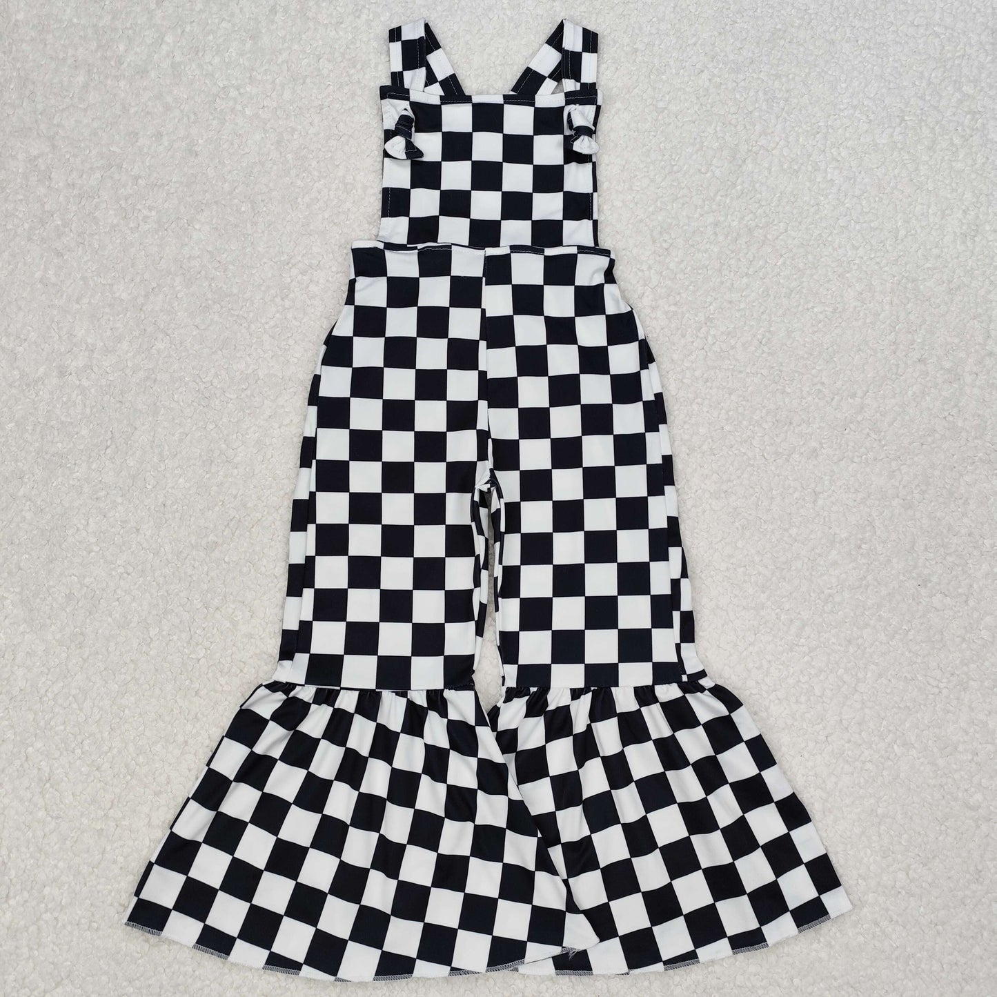 SR2111  checkerboard girl jumpsuit overall 202503 RTS