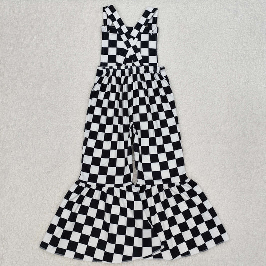 SR2111  checkerboard girl jumpsuit overall 202503 RTS