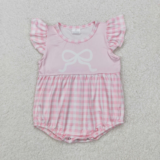 SR2135 BOW girl western romper 202412 RTS sibling