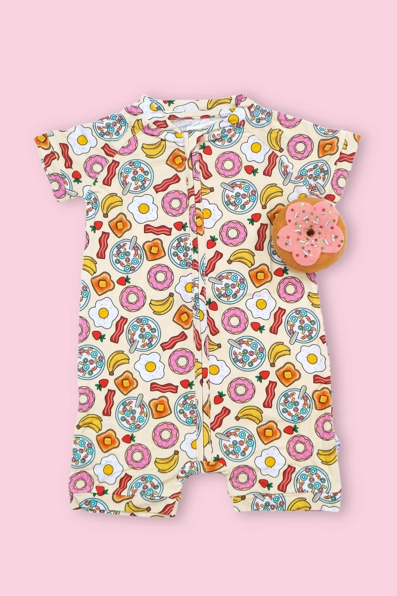 SR2171 western donut girl romper 202411 preorder sibling