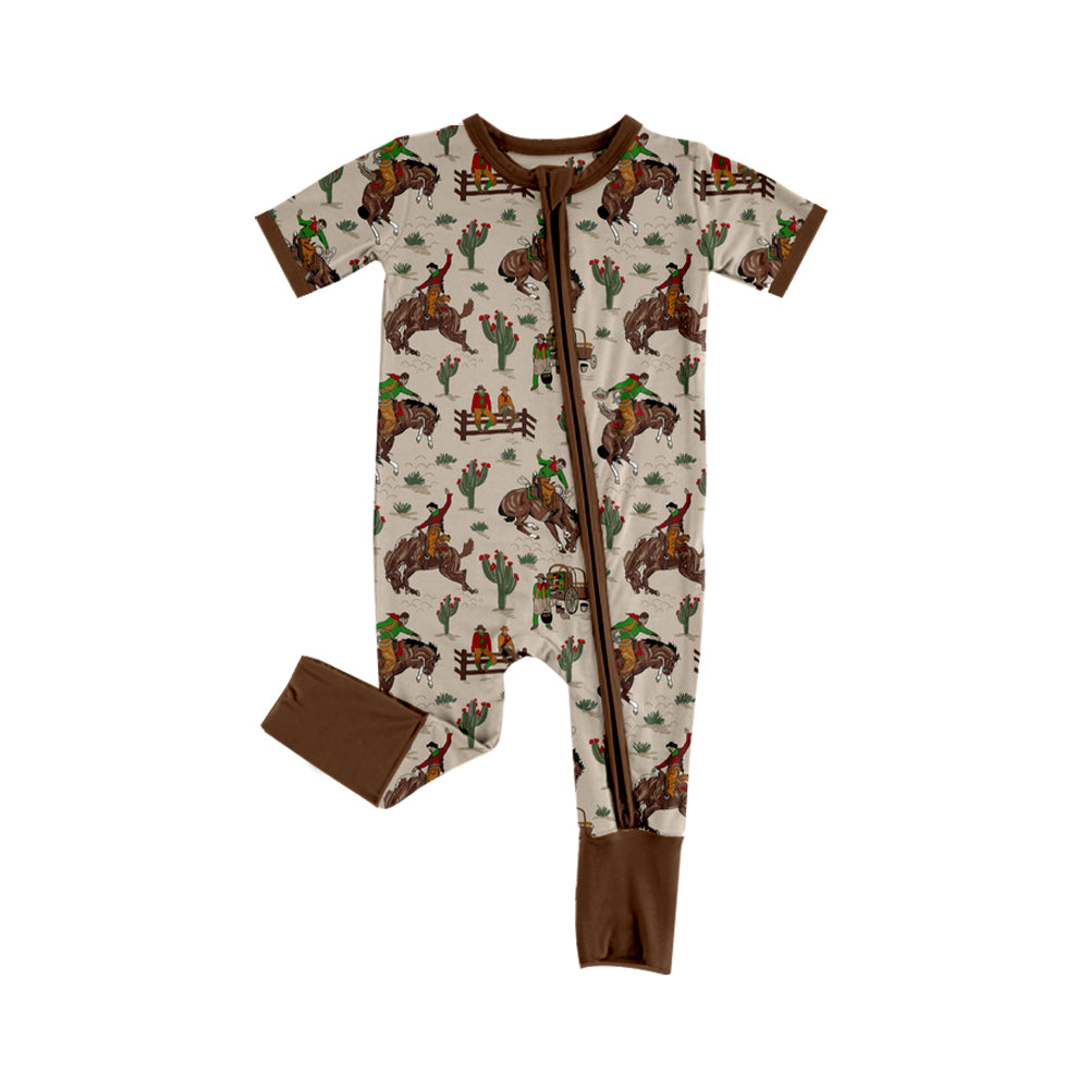 SR2173 western cowboy girl romper 202411 preorder sibling