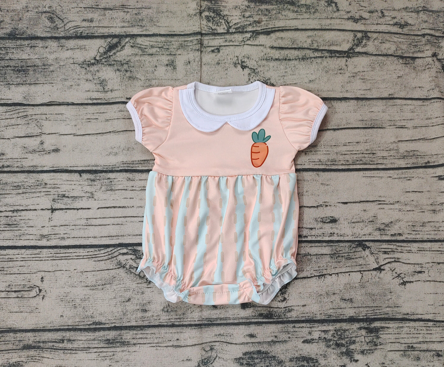 SR2225  carrots Easter  girl western romper 202411 preorder sibling