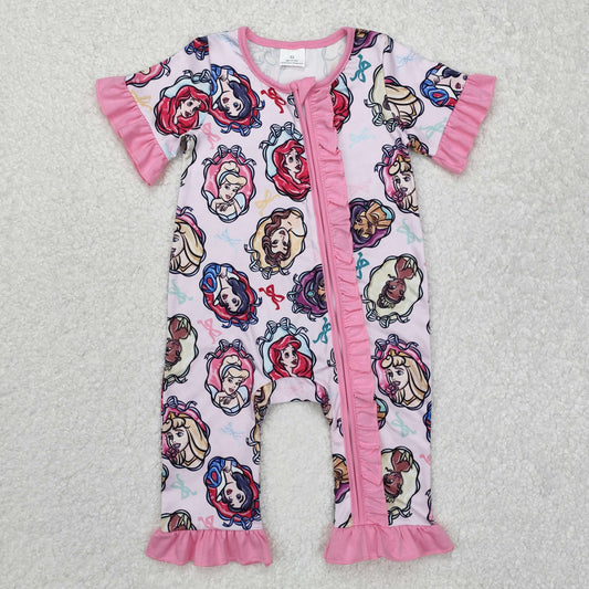 SR2309 princess girl western romper 202412 RTS sibling