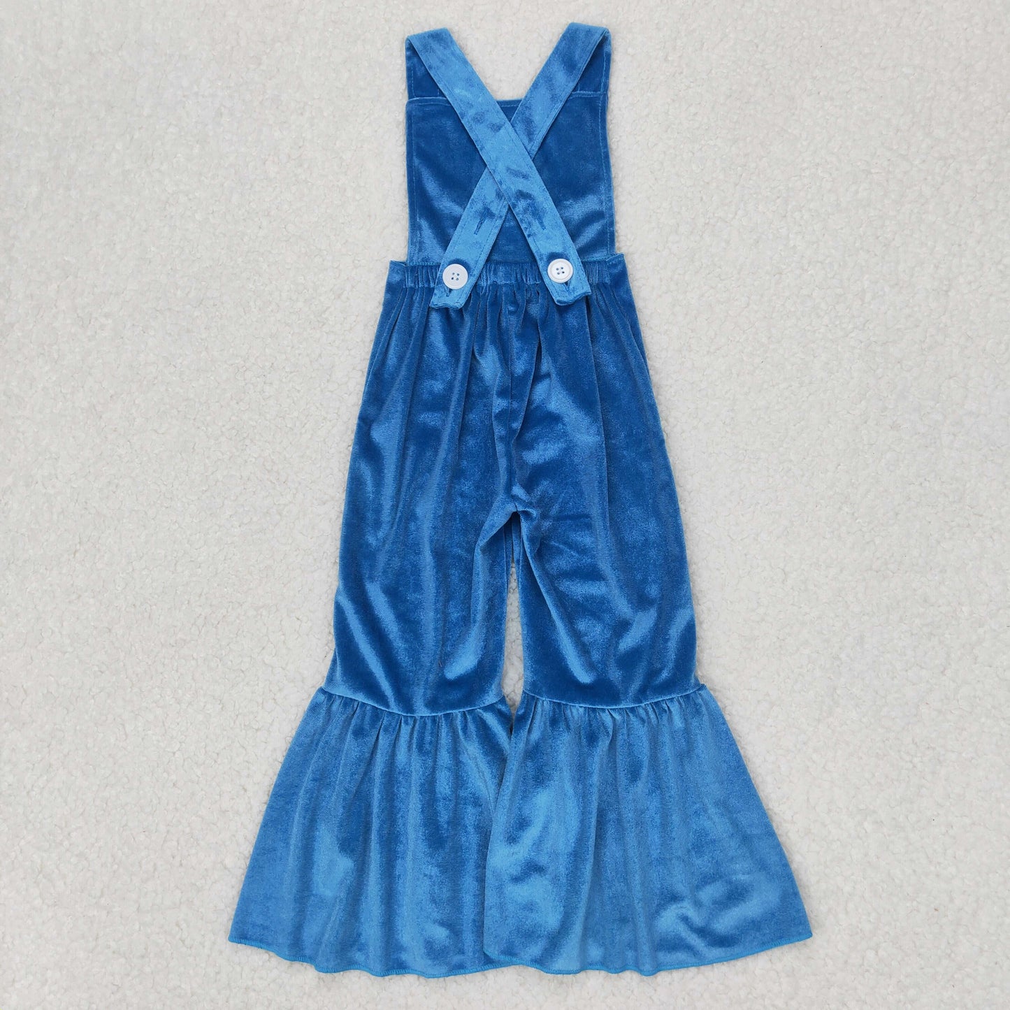 SR2445 velvet embroidery blue cartoon bluey western girl jumpsuit 202503 RTS