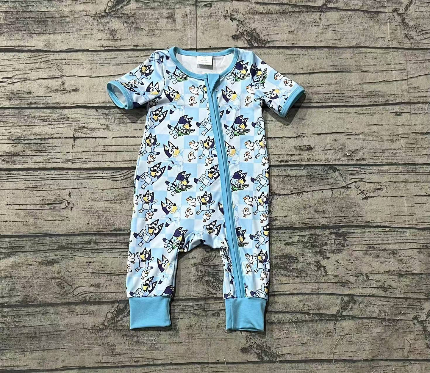 SR2454  western cartoon bluey boy romper 202410 preorder sibling