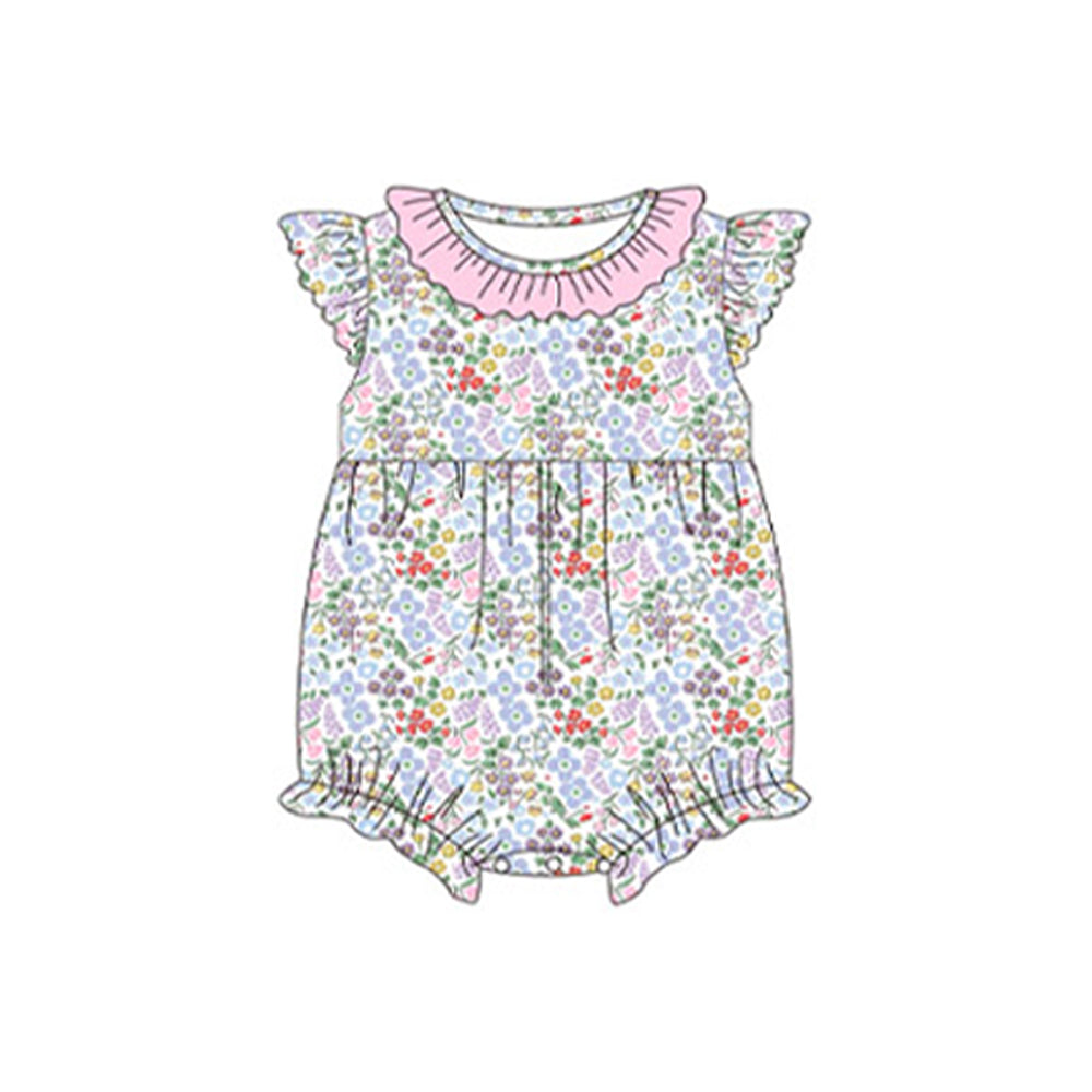 SR2512 flower  girl  romper 202410 preorder sibling