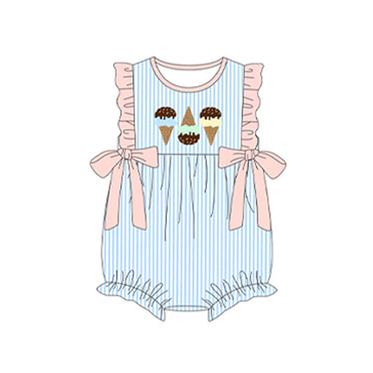 SR2515 ice cream girl romper 202410 preorder sibling