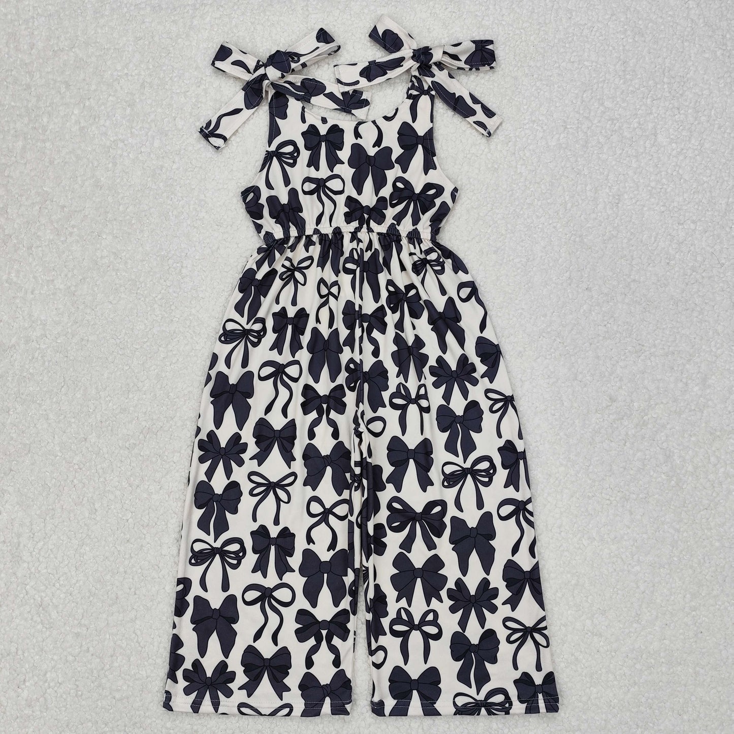 SR2524  bow girl jumpsuit overall 202503 RTS