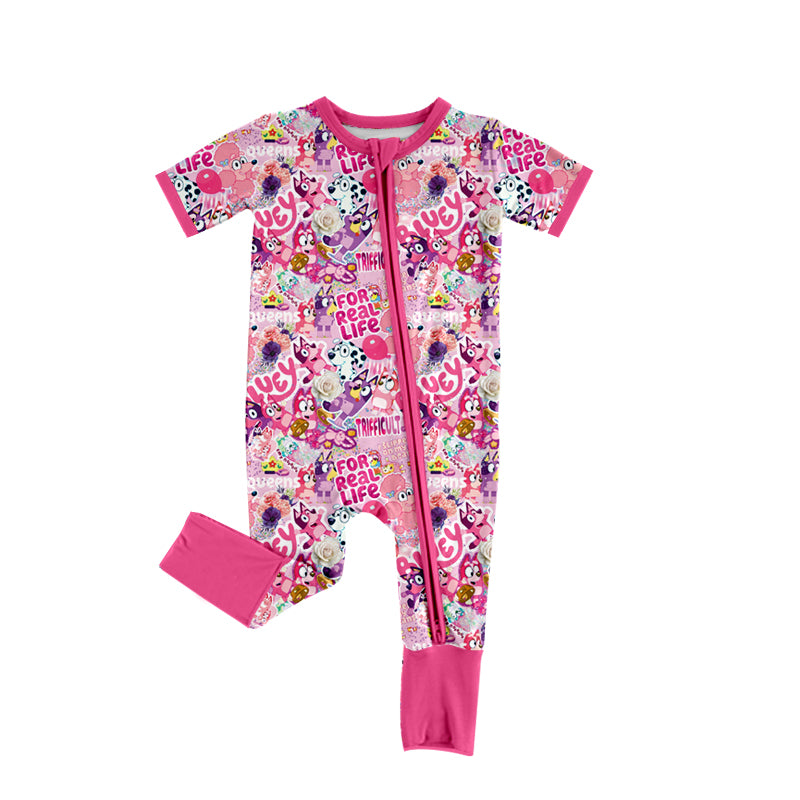 SR2527 bluey girl romper 202412 preorder sibling