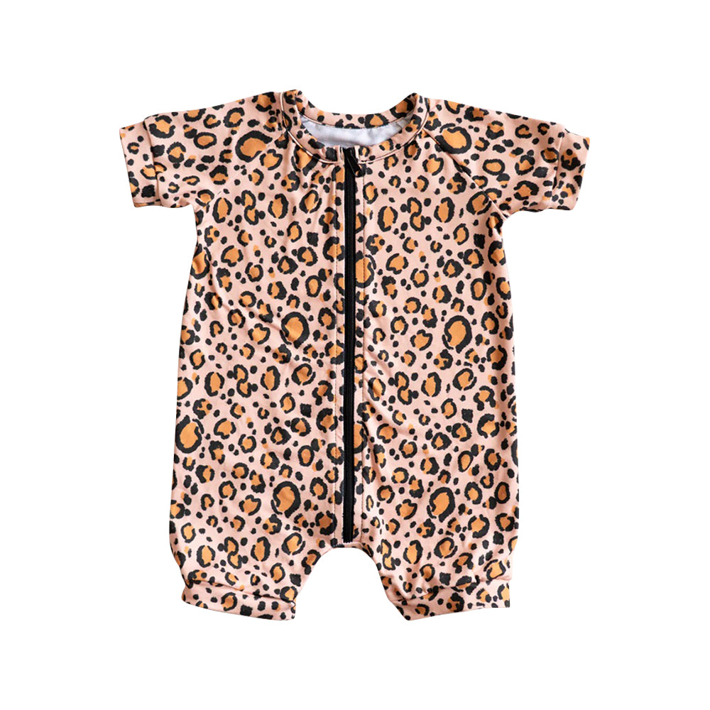 SR2533 leopard boy romper 202412 preorder sibling