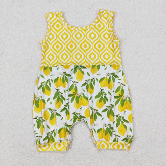 SR2676 western lemon fruit girl summer romper 202503 RTS